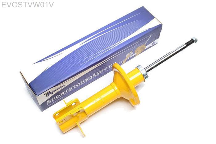 EVOSTVW01V, Sport schokdemper Vooras, VW Scirocco II, Sport shock absorber VW Golf I, Golf I Cabrio, Caddy I, Jetta I, Scirocco I and IIcomplete strutfront, komplettes Federbein, Verlaging tot -40mm mogelijk, Prijs is per stuk ! , aantal ingeven bij bestellen